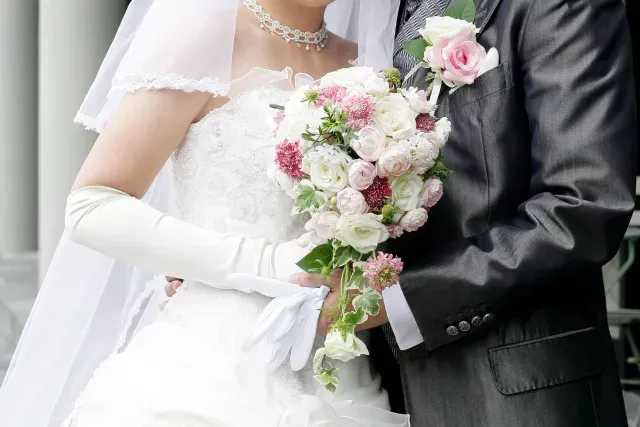 結婚式の新郎新婦イメージ